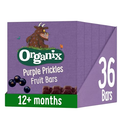 Organix Gruffalo Purple Prickles Blackcurrant Fruit Bars, 6 x (6 x 17 g)