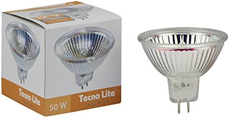 foco halogeno color satinado 50 watts luz suave calida tecnolite exn