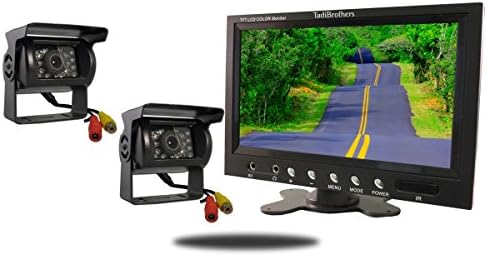 Tadibrothers 9 Inch Monitor and two 120 Degree Mounted RV Cameras