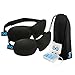 Everlasting Comfort Sleep Mask Travel Kit- Includes 2 Sleep Masks and 2 Sets of Earplugs