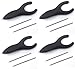 Penagain Ergosof, Ballpoint Pen with Black Ink, Set of 4 Pens Individually Packaged with Two Black Ink Refills Per Pen (Black)