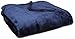 Northpoint Cashmere Plush Velvet Throw, Navy