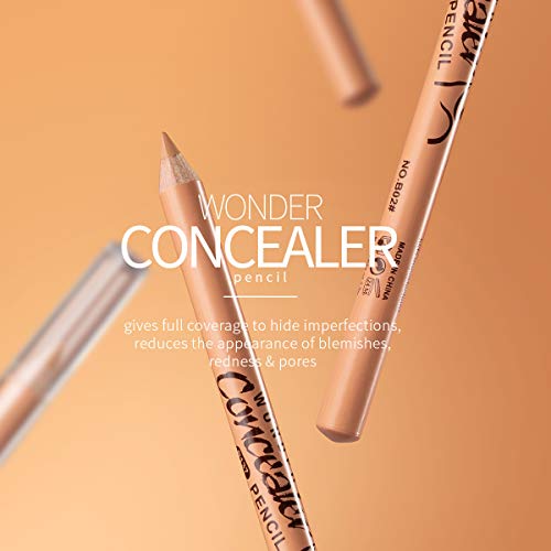 3 PCS Wonder Concealer Pencil, Concealer Stick Set, Waterproof Full Coverage Foundation Concealer for Eye Dark Circles Spot & Imperfections, Scar (B04#) - Thumbnail 3