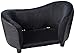 Enchanted Home Pet Ultra Plush Snuggle Bed, 26.5 by 16 by 16-Inch, Black Basketthumb 1