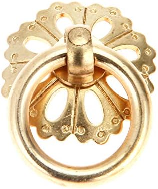 الرجعية خمر 2pairs الأوروبي العتيقة النحاس مقابض لقطع الأثاث خزانة خزانة خزانة الكتب تسحب مقابض