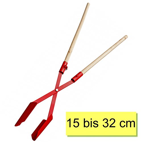 Erdlochschaufel 15-32 cm Gr.2 Lochspaten Erdlochausheber Erdlochheber Handbagger Lochschaufel handlochschaufel mit 2 Stück Hartholzstiele – Bild 4