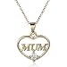 OliaDesign® Mom Golden Pendant Necklace Mother's Day Gift for Mom