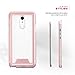 Zizo ION Series Compatible with LG Stylo 4 Case Military Grade Drop Tested with Tempered Glass Screen Protector Rose Gold Clear
