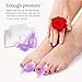 Teenitor Nail Polish Remover Clips Pack of 20, Reusable Toe nail and Finger Nail Art Soak off Cap Clips, UV Gel Polish Remover Wrap Nail Tool with 170 Pack Nail Wipe Cotton Pads - Purple