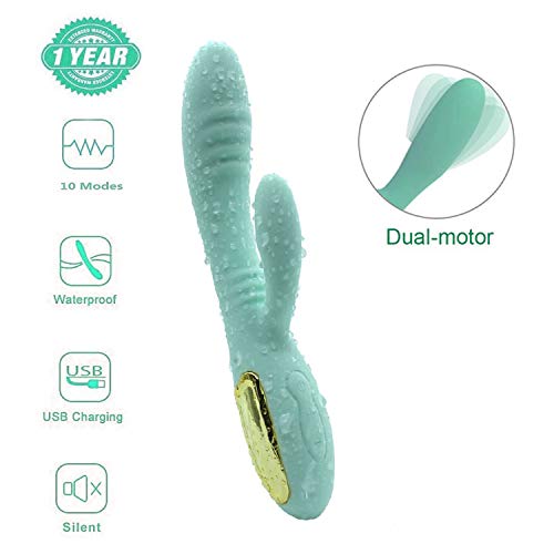 MEIPER Cordless Handheld Massager Deep Thrusting Acupoint Massager Perfect for Bath and Body Works Artery Massager for Bath and Body Works Artery Massager for Warm-up Time (Green)