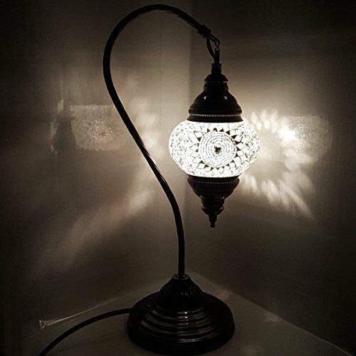 (20 Variations) Handmade Bronze Turkish Moroccan Arabian Eastern Bohemian Tiffany Style Glass Mosaic Beautiful Table Desk Lamp Lamps Home Decor