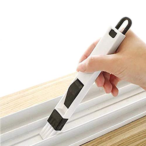 DEEJAY Deep Clean| Hand-Held| Perfect Size| Plastic Body| Portable| Convenient |Easy to Use| Tiny Dust Cleaning Brush for Window Frame -Multicolour