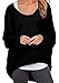 Guandiif Women Baggy Shirts Batwing Sleeve Pullover Tops Casual Tee Knit Oversize Loose Sweatshirt