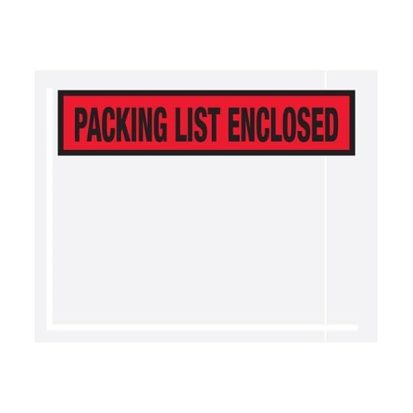 Box Partner 4 1/2″ x 5 1/2″ Blue”Packing List Enclosed” Panel Face