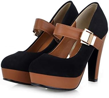Memela Women's Ankle Strap Platform Pump Party Dress High Heel Ankle Boots Round Toe Casual Shoes