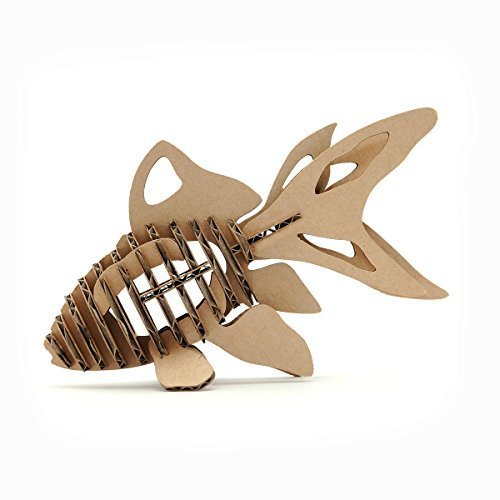 Paper Maker DIY Cardboard 3D Puzzles Goldfish Toys for Kids