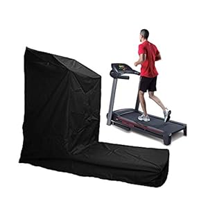 ELR Treadmill Cover Dustproof Waterproof Running Machine Protective Cover Durable Treadmill Cover for Indoor Or Outdoor Home Gym Treadmill Covers Black