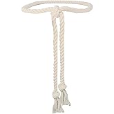 NONGFUGE Simple Cotton long Waist Rope Tie Belt Medieval Plus Size For Girl Women Dresses Pants with Tassels Braided Woven