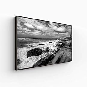 Canvas Wall Art for Living Room, Bedroom Monochrome Landscape Framed Canvas Prints for Home Decoration Ready to Hang - 16x24 inches