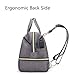 HaloVa Diaper Bag, Mini Mommy Maternity Baby Nappy Backpack, Dark Grey
