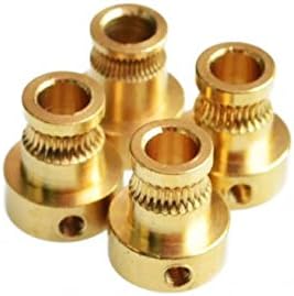 FORWORD 4pcs 3D Printer Stainless Steel Gear Wheel for Reprap Mendel 3.0mm Filament