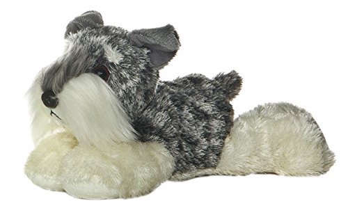 Aurora World Stein the Schnauzer Mini Flopsie Soft and Snuggly Plush Stuffed Animal Small