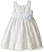 Pippa & Julie Girls' Ivory and White Brocade Dress