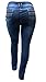 PN WOMENS PLUS SIZE DARK BLUE Denim JEANS Stretch Skinny Ripped Distressed Pants (20)
