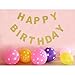 Sparkly Gold Glitter Happy Birthday Banner | Birthday Party Decorations | Gold Happy Birthday Sign | Gold Party Supply