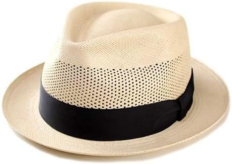 Amazon 天然素材 帽子 夏 メンズ パナマハット Fuji Hat フジハット パナマ帽 メンズ 中折れ レディース 帽子 ナチュラル レース ハット 通販