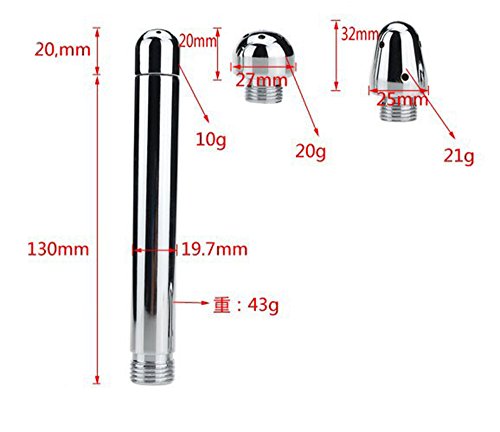 VESONI Handheld Showerhead Enema Shower Vag-inal A-nal Cleaner Douche System with 3 Heads Aluminum S-ex T-hings S-ex Products