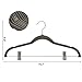 SONGMICS 30 Pack Pants Hangers, 16.7 Inches Long Velvet Trousers Hangers with Adjustable Clips, Heavy-Duty, Non-Slip, Space-Saving for Pants, Skirts, Coats, Dresses, Tank Tops, Gray UCRF12V30