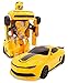 SuperPower Remote Control Car Transforming Bumblebee Classic Disguise Action Figure Hero Robot Toy with One Button Transformation