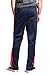 VICTORIOUS Men's Side Stripe Ankle Zip Regular Fit Stretch Drawstring Trackpants