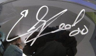 ed reed signed helmet