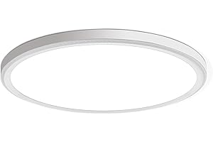 28W 3200lm LED Flush Mount Ceiling Light, Super Slim 12 inch LED Ceiling Light, 5000K LED Ceiling Light for Bedroom, Living R