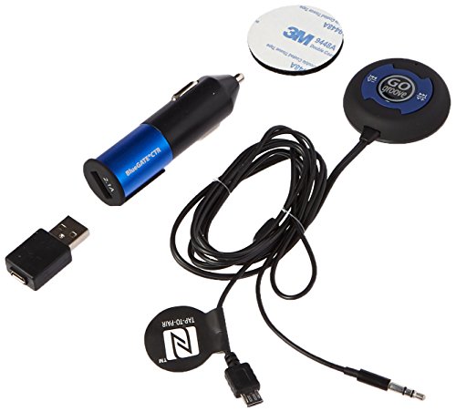 GOgroove BlueGATE CTR Hands-Free Bluetooth Car Kit with NFC Compatibility, Music Control, Voice Command and Volume Amplifier