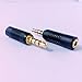 CESS 3.5mm TRRS Male Plug to 2.5mm TRRS Female Adapter, 4 Pole, Gold-Plated Connectors, Black Plastic Housing, 2 Pack