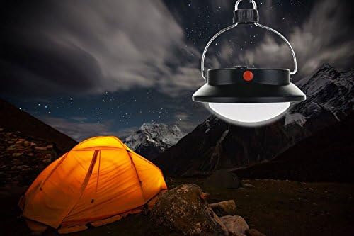 Hoowii 60 LED Camping Tent Light Lantern,Rechargeable Ultra Bright Patio Lamp Battery Operated lantern White Light Hanging Lamp for Hiking,Fishing,Camping,Garden, Emergency-18650 Battery Included