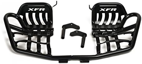 XFR Pro-Series II Foot Peg Nerf Bars W Heel Guards Honda TRX400X 400X (2008-2014) Matte Black