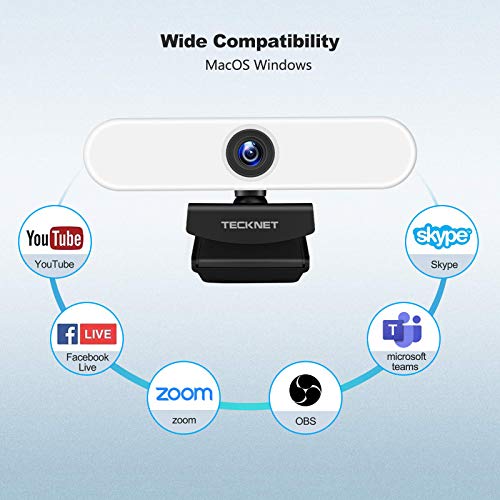 1080p cam with Microphone & Privacy Cover, Streaming Camera