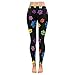 InterestPrint Custom colorful PAW Dog Stretchy Capri Leggings Skinny Pants For Yoga Running Pilates Gym(2XS-5XL)