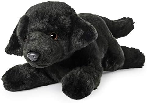 black dog soft toy