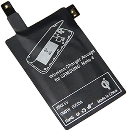 Note 4 Qi Wireless Charging Receiver, WADJET Built-in Module Card for Samsung Galaxy Note 4 to Universal Wireless Charged