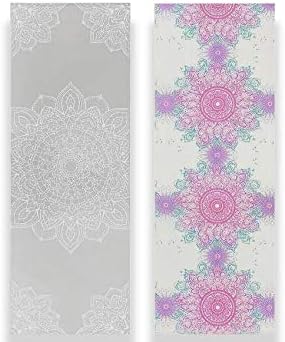 Yoga Exercise Mat - Pilates Patterned Foam Mat - Perfect for any Exercises at Home or Gym
