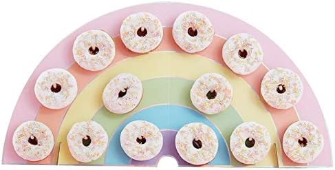 Donut Wall Baby Shower Decorations Pastel Rainbow For Unicorn Baby