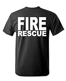 FIRE RESCUE - HI VIS REFLECTIVE - duty - Mens Cotton T-Shirt