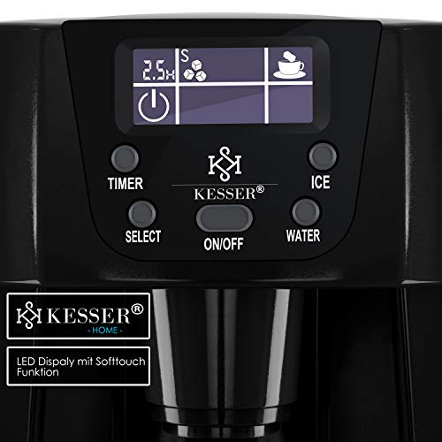 KESSER® Eiswürfelbereiter | Eiswürfelmaschine Edelstahl | 100W Ice Maker | 12 kg 24 h | 2 Würfelgrößen | Zubereitung in… – Bild 5