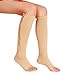 2 Pairs Open Toe Knee Length Zipper Compression Socks 15-20 mmHg Support 3 Size
