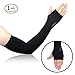 King Honor Sports Arm Sleeves Unisex Sun Block UV Protection Cooling Arm Sleeve Hands Arm Cover Long Arm Sleeve Glove,Arm Warmer for all Outdoor Activities Skin Protection 1 Pair